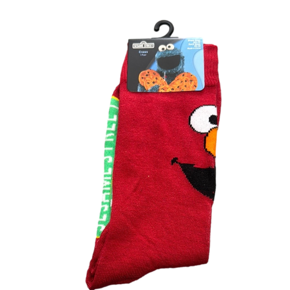 Sesame Street Red Elmo Socks NWT